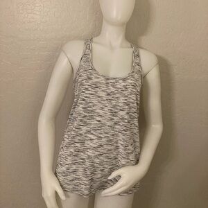 Lululemon Our Sport Tank Tiger Space Dye Black White Size 8